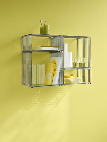 Panton Wire Half Height prateleira 34,8x17,2x25,7 cm - Cromado - Montana