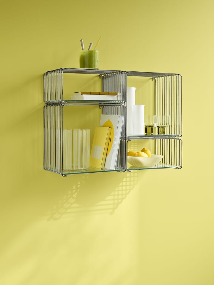Panton Wire Half Height prateleira 34,8x17,2x25,7 cm, Cromado Montana