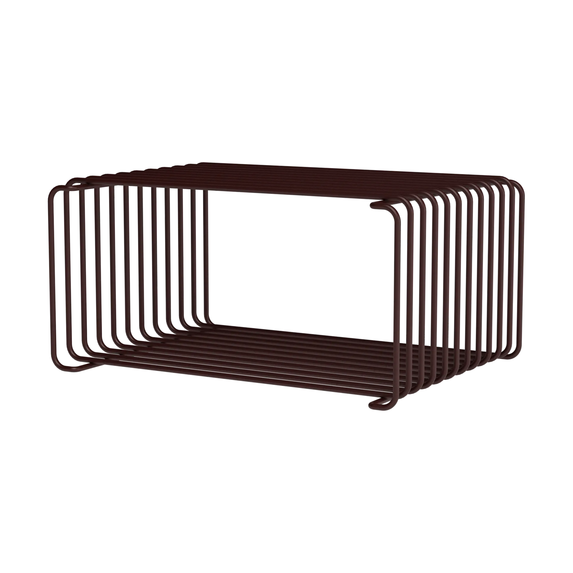 Panton Wire Half Height prateleira 34,8x17,2x25,7 cm, Preto vermelho Montana