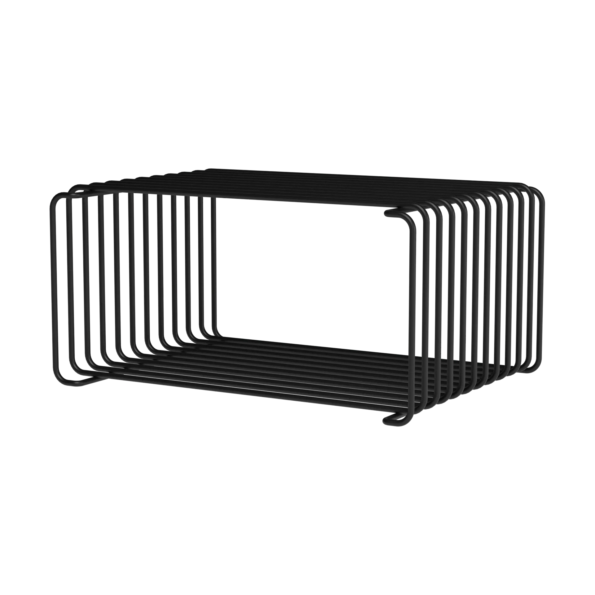 Panton Wire Half Height prateleira 34,8x17,2x25,7 cm, Preto Montana