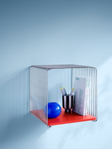 Panton Wire Single prateleira 34,8x34,8x25,7 cm - Cromado - Montana