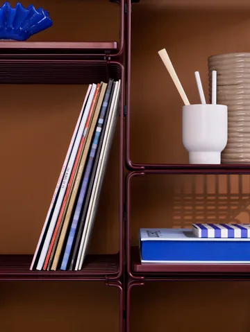 Panton Wire Single prateleira 34,8x34,8x25,7 cm - Preto vermelho - Montana