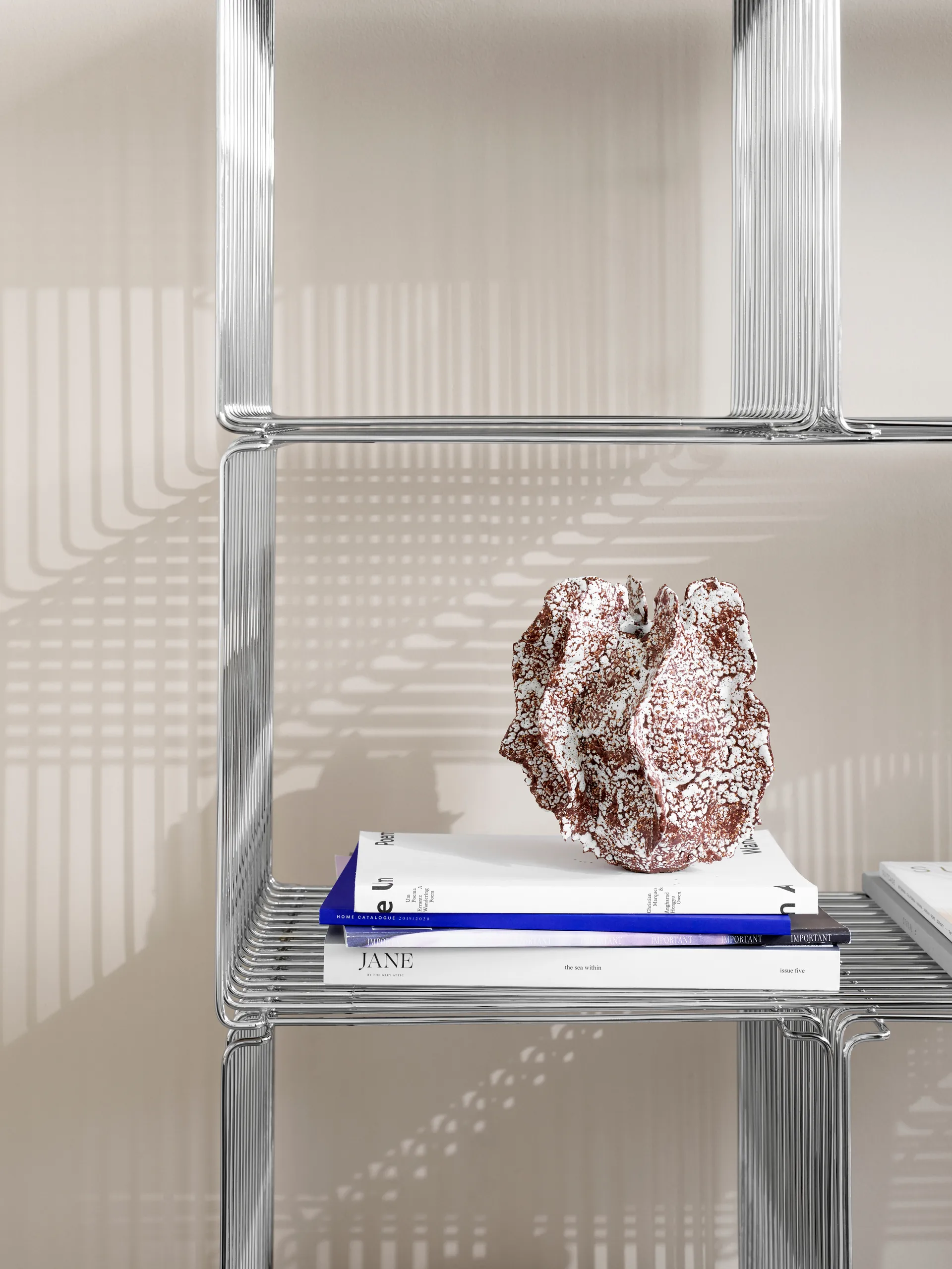 Panton Wire Single prateleira 34,8x34,8x34,8 cm, Cromo Montana