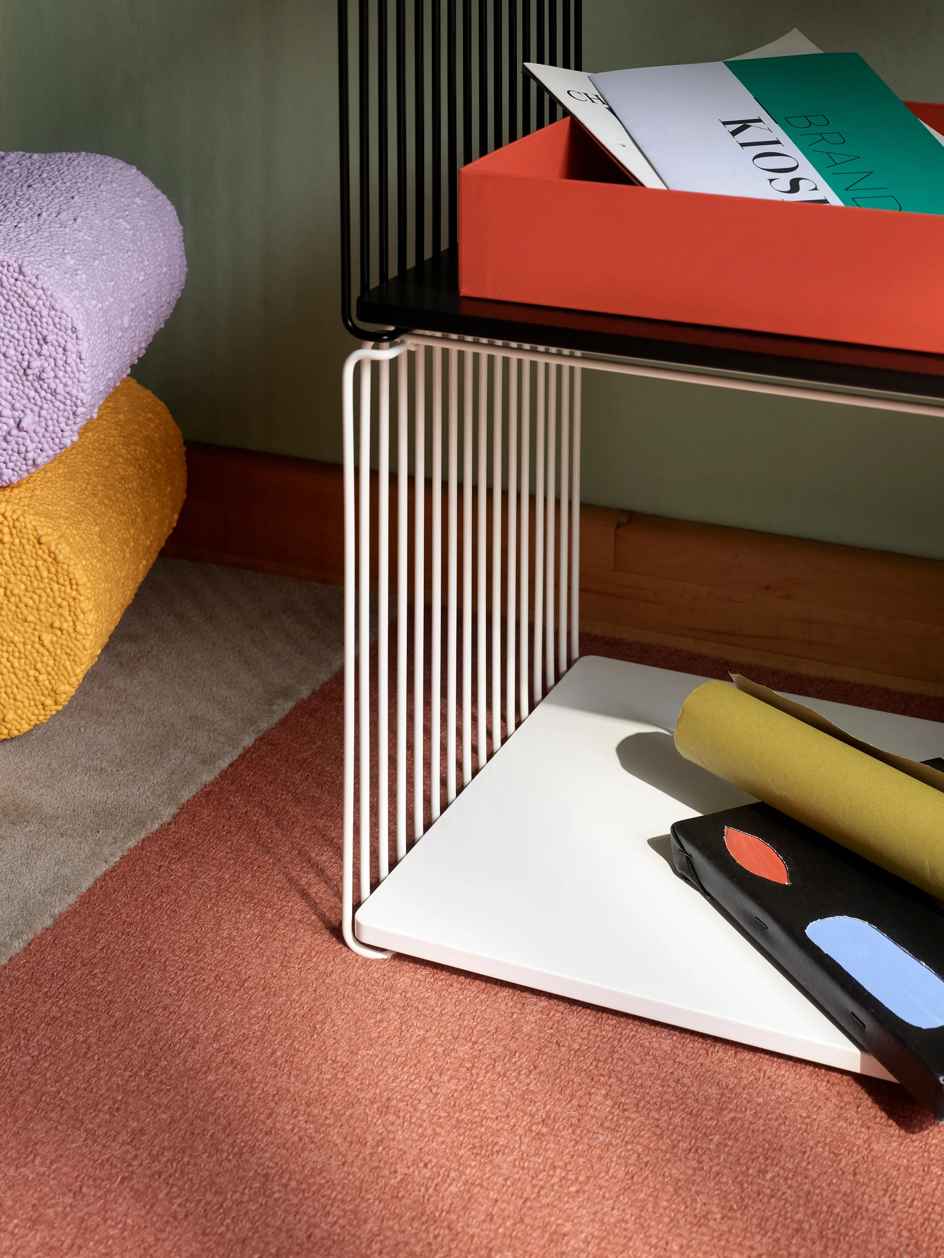 Panton Wire Single prateleira 34,8x34,8x34,8 cm, Neve Montana