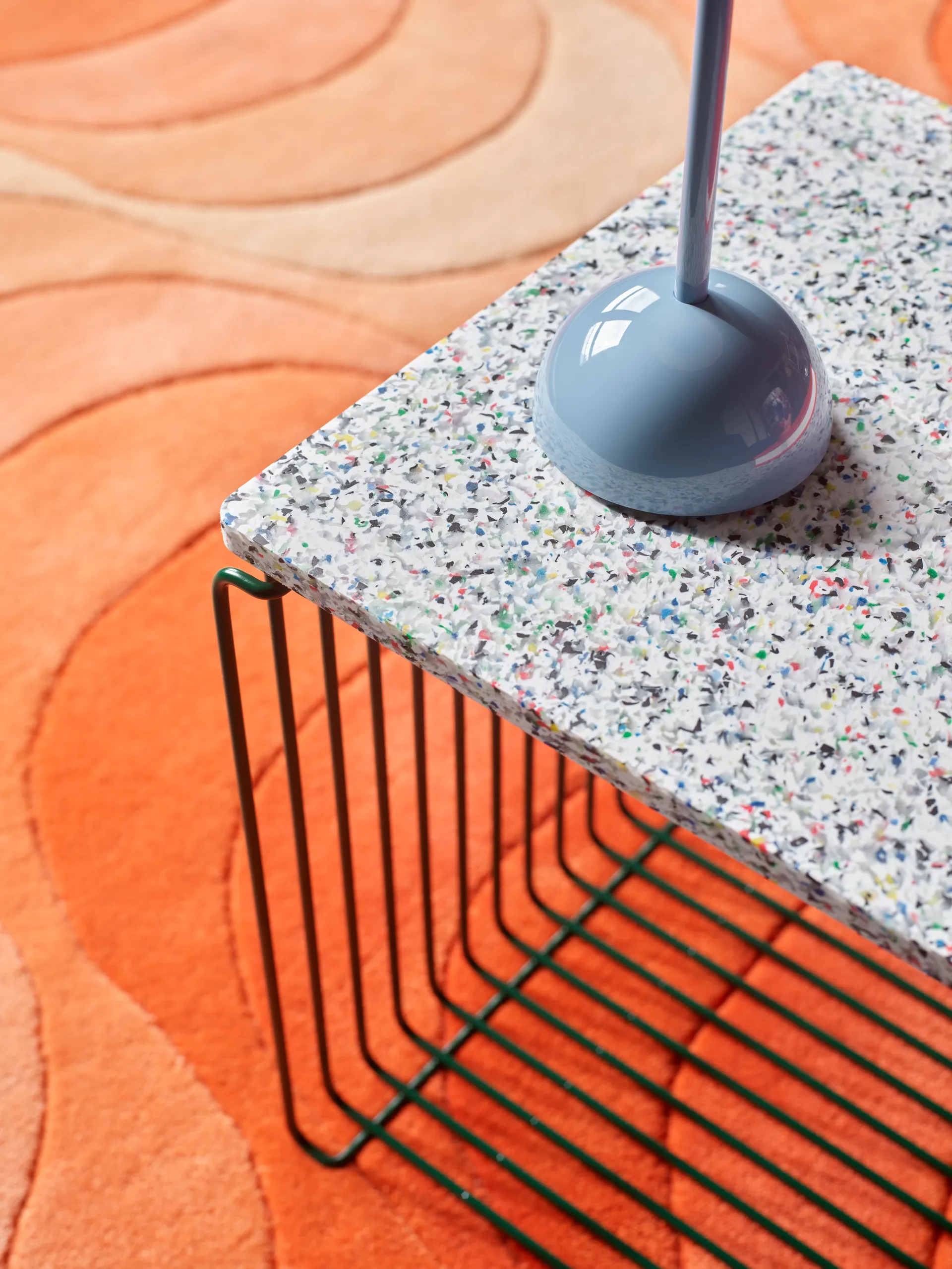 Panton Wire Single prateleira 34,8x34,8x34,8 cm, Pinheiro Montana