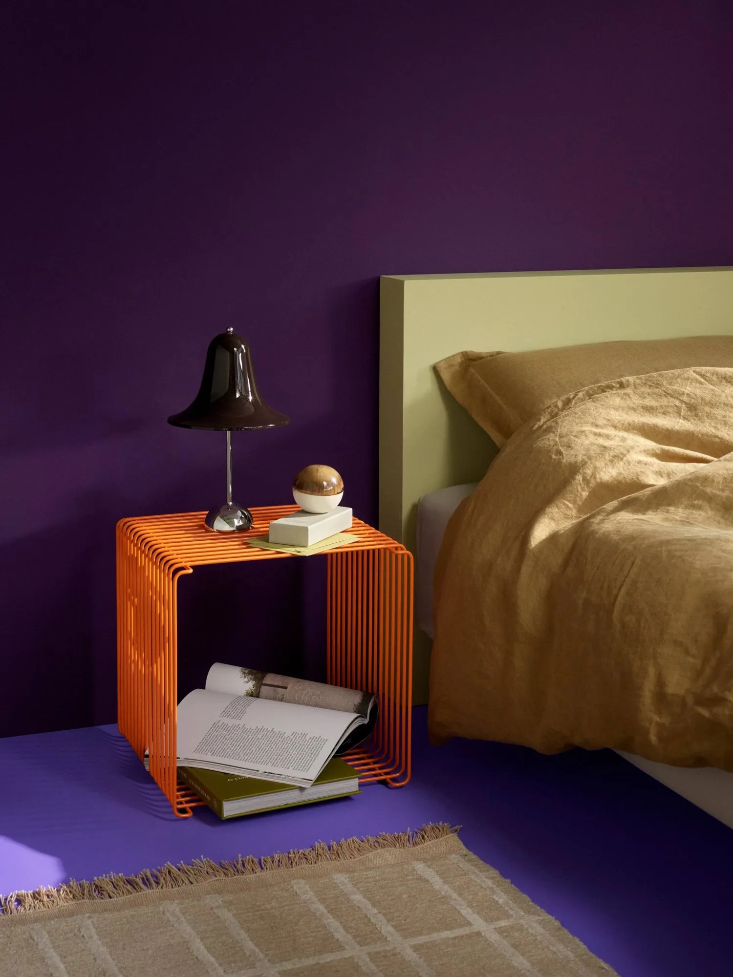 Panton Wire Single prateleira 34,8x34,8x34,8 cm, Tangerine Montana