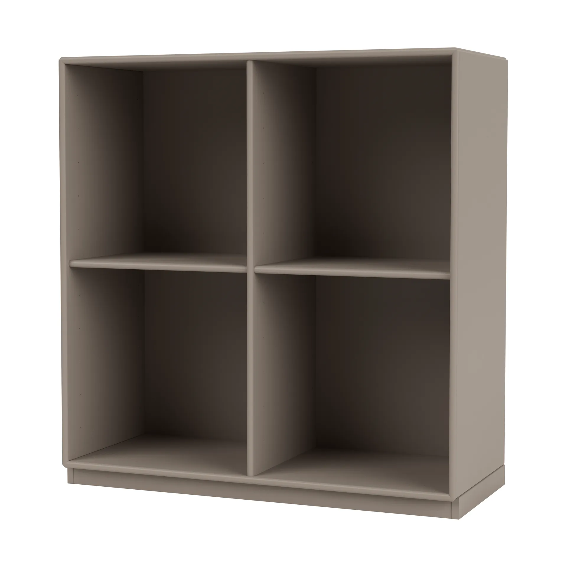 Prateleira SHOW 69,6x69,6 cm, rodapé 3 cm, 141-Truffle Montana