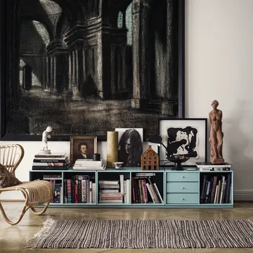 Rest prateleira módulo - New white 101 encaixe. 3 caixas - Montana