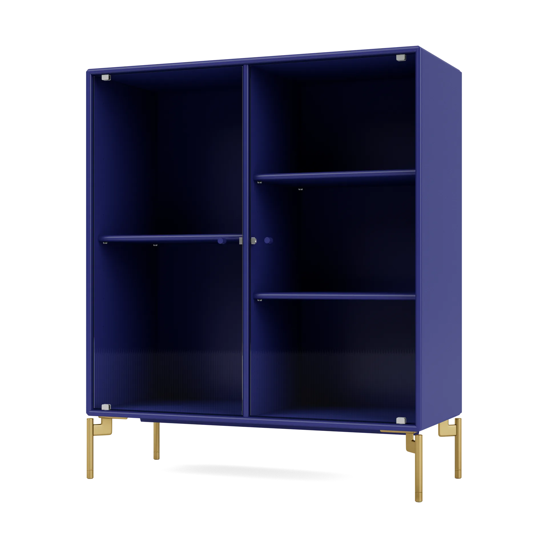 Vitrina Ripple II 69,6x82,2x30 cm, Monarch-pés Brass Montana