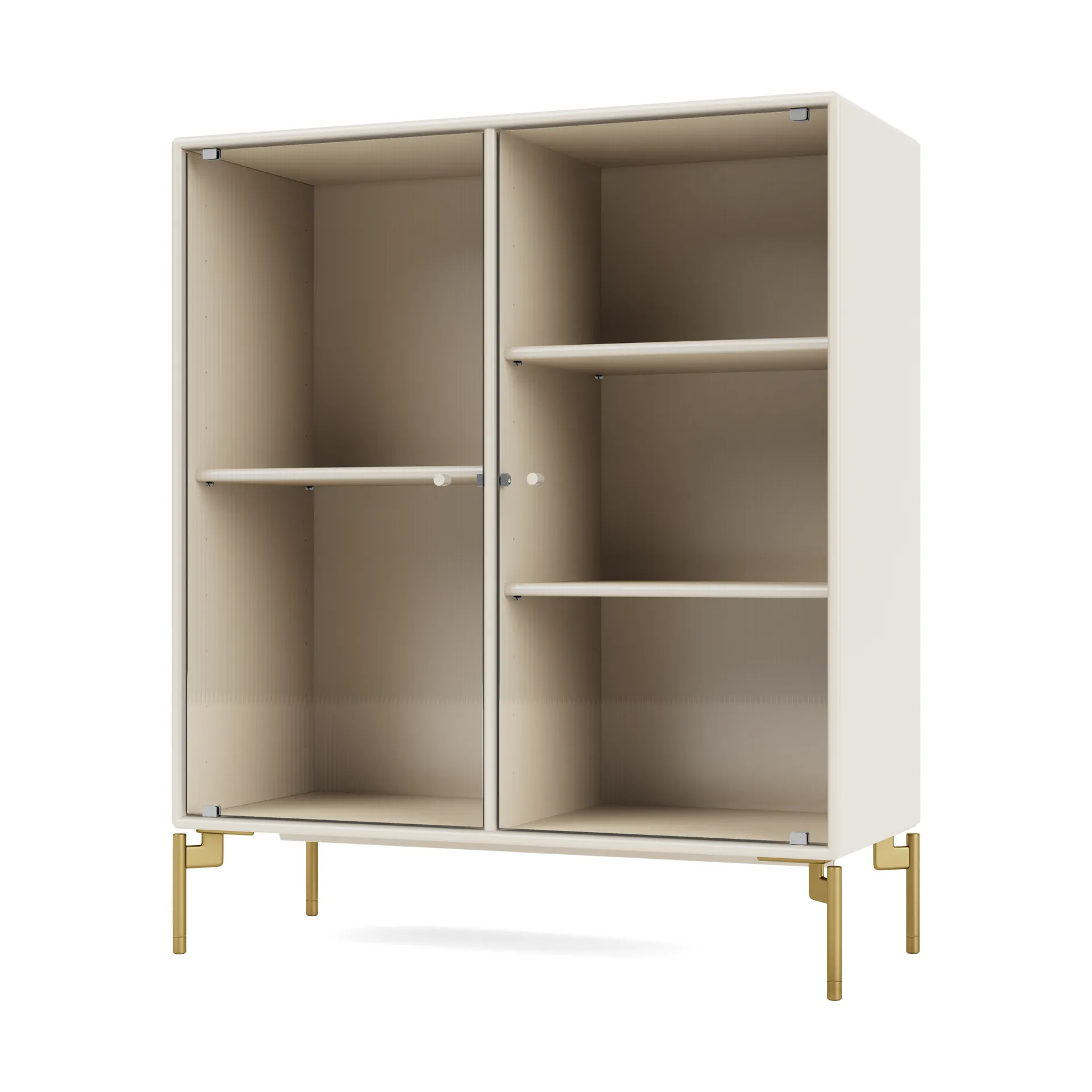 Vitrina Ripple II 69,6x82,2x30 cm, Oat-pés Brass Montana