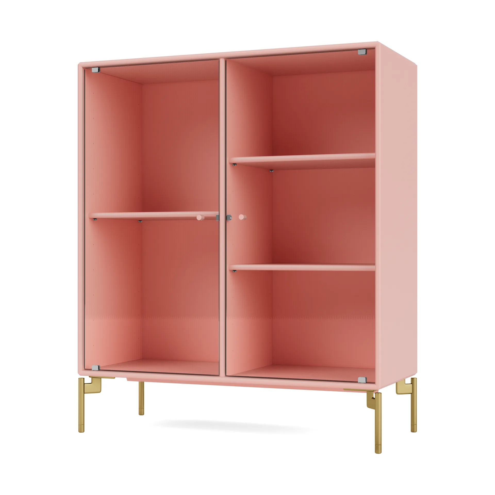 Vitrina Ripple II 69,6x82,2x30 cm, Ruby-pés Brass Montana