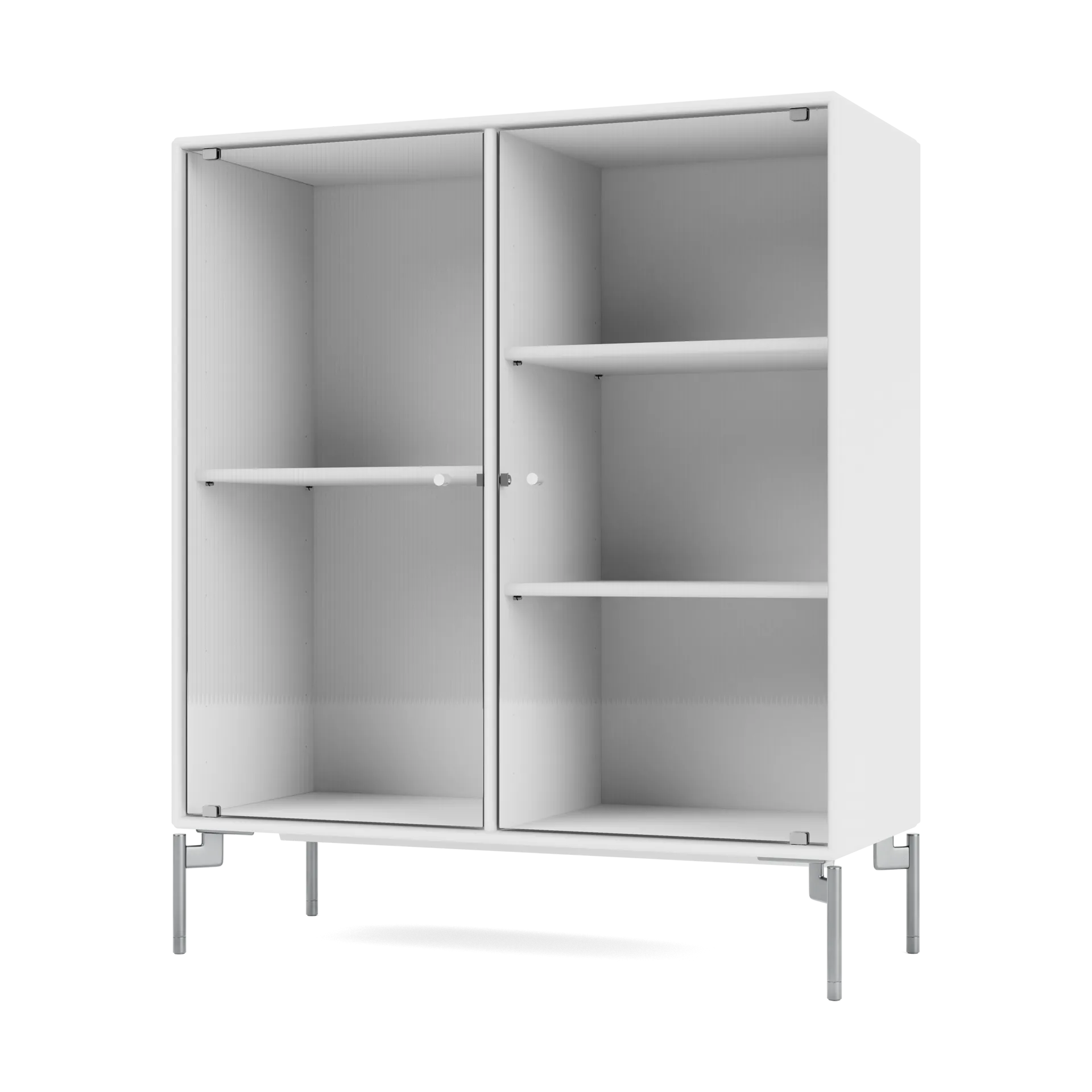 Vitrina Ripple II 69,6x82,2x30 cm, Snow-pés Chrome Montana