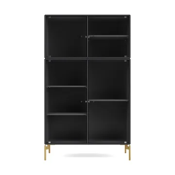 Vitrina Ripple III 69,6x117,6x38 cm - Anthracite-pés Brass - Montana