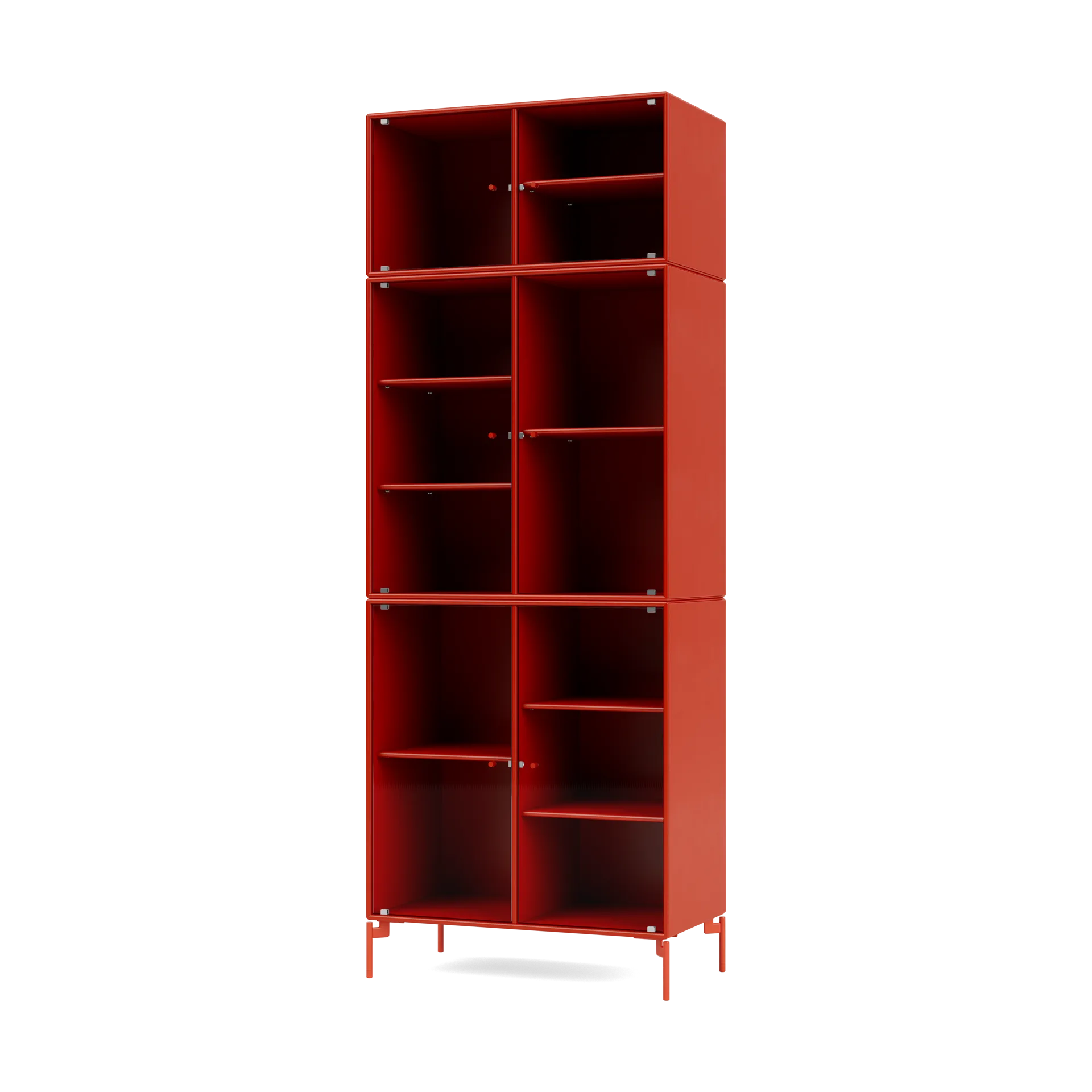 Vitrina Ripple IV 69,6x187,2x38 cm, Rosehip-Rosehip Montana