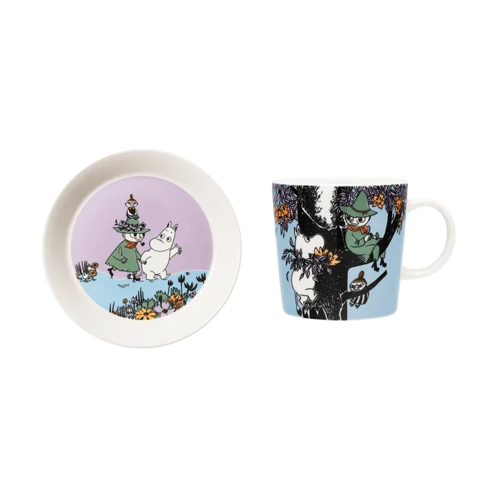 Amigos para sempre caneca Mumin e prato - 2 peças - Moomin Arabia