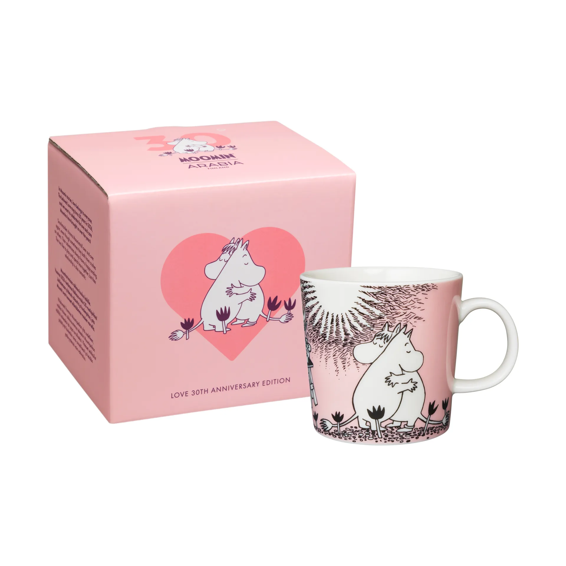 Amor 30 anos caneca Mumin caixa de presente, 30 cl Moomin Arabia