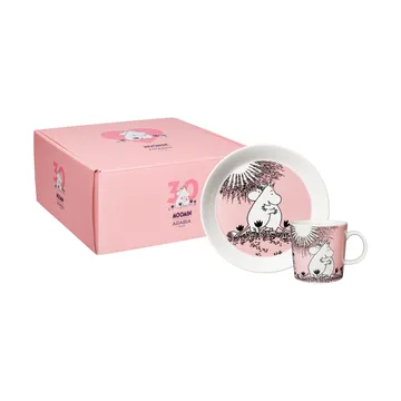 Amor 30 anos caneca Mumin e prato - 2 peças - Moomin Arabia