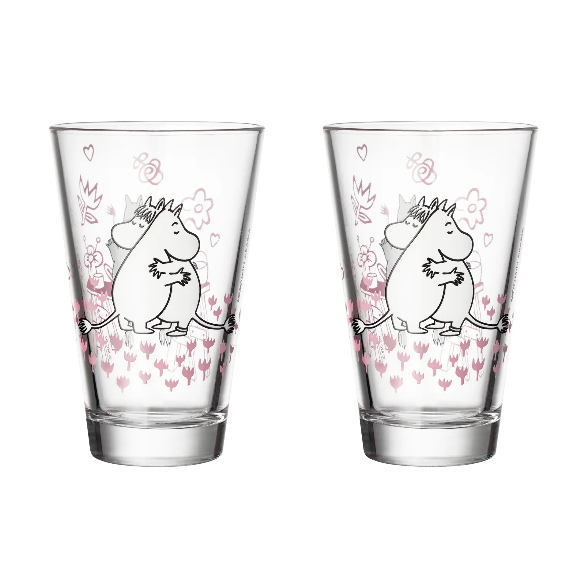 Amor Mumin copo 2-pack, Claro Moomin Arabia