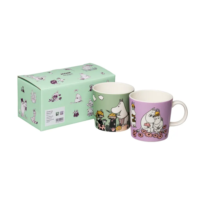 Caneca Mumin Amor & Cuidado 2 peças - 30 cl - Moomin Arabia