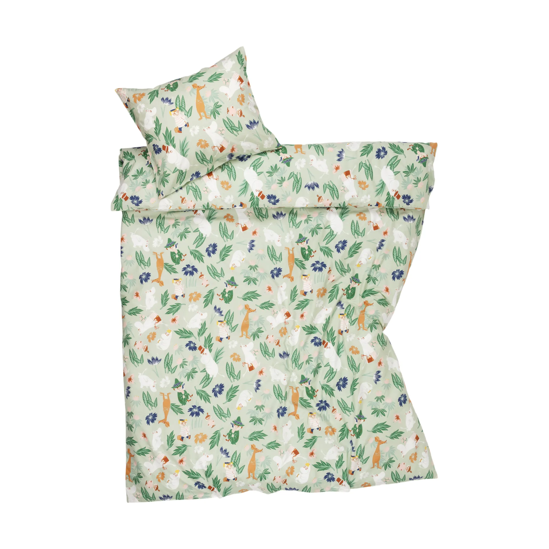 Conjunto de cama Moomin 150x210 cm, Blomsterträdgård Moomin Arabia