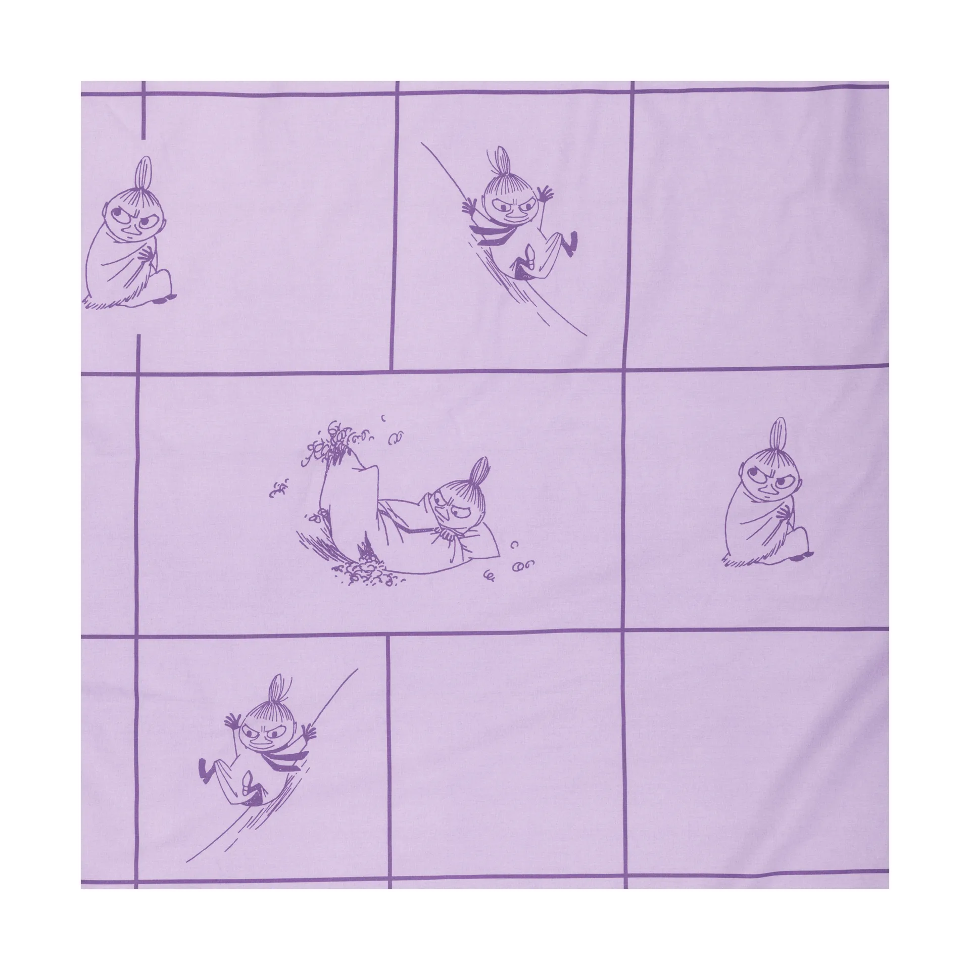 Conjunto de cama Moomin 150x210 cm, Lilla My, roxo Moomin Arabia