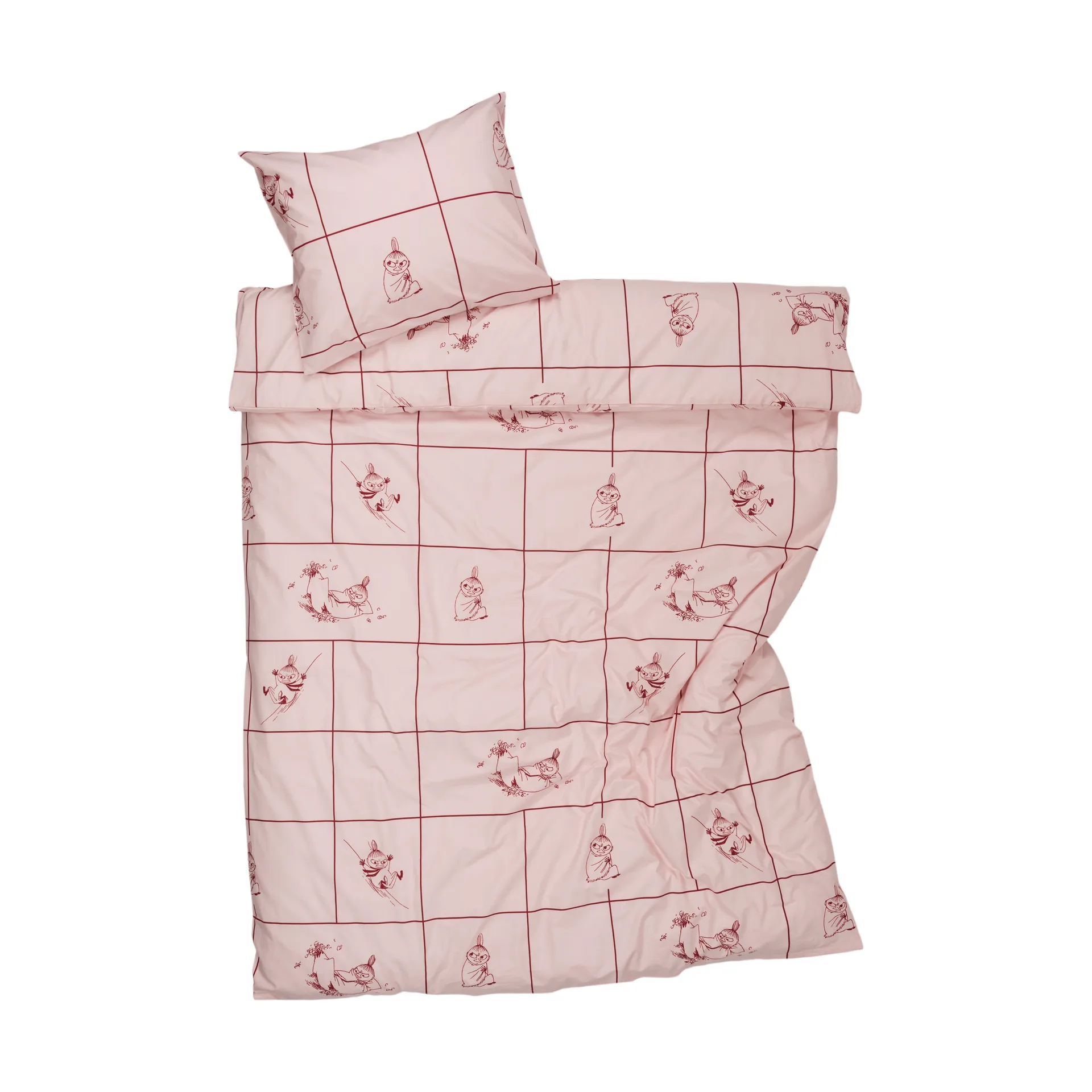 Conjunto de cama Moomin 150x210 cm, Lilla My rutig Moomin Arabia