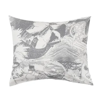 Conjunto de cama Moomin 150x210 cm - Segling, cinzento - Moomin Arabia