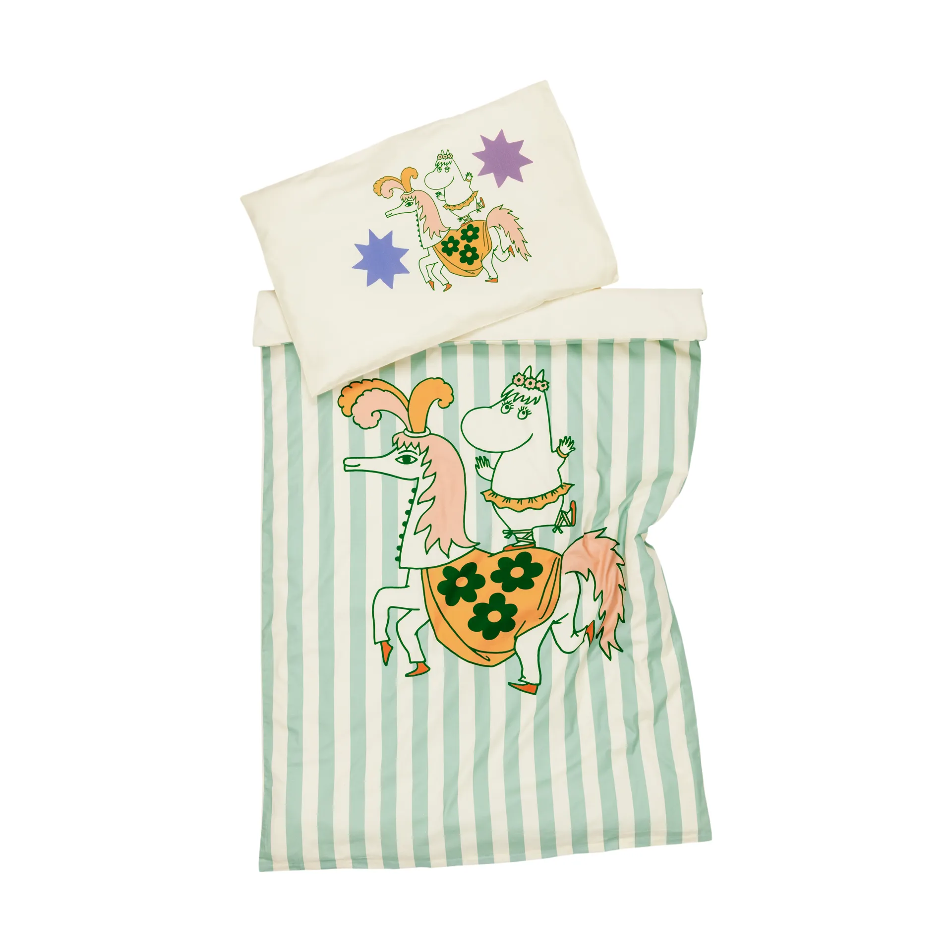 Conjunto de cama Moomin 85x125 cm, Cirkus randigt Moomin Arabia