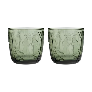 Copo Moomin 28 cl 2 un. - Verde pinho - Moomin Arabia