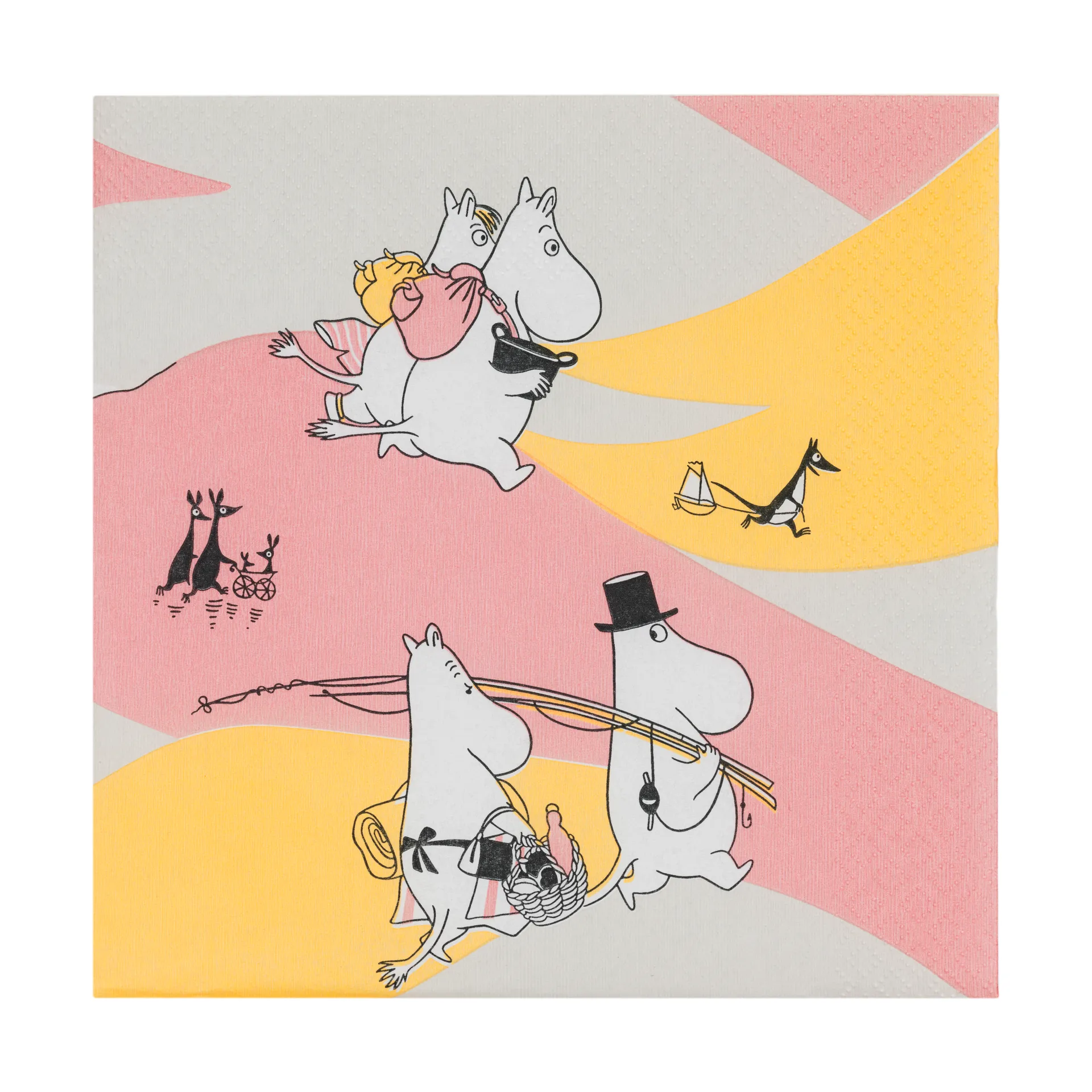 Guardanapo de papel Family time 33x33 cm 20-unidades, Multicolor Moomin Arabia