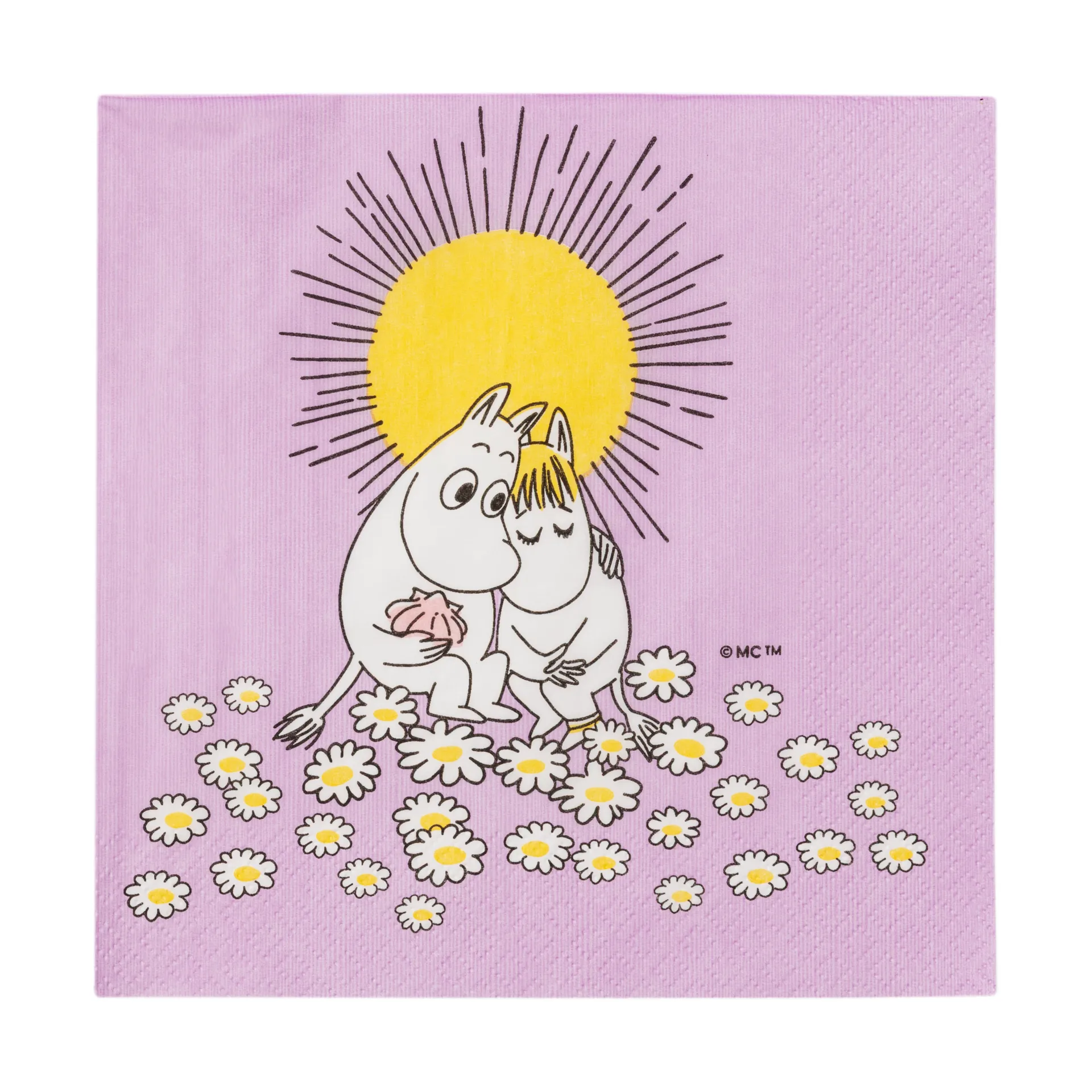 Guardanapo de papel Mumin apaixonado 33x33 cm, Pack de 20 Moomin Arabia
