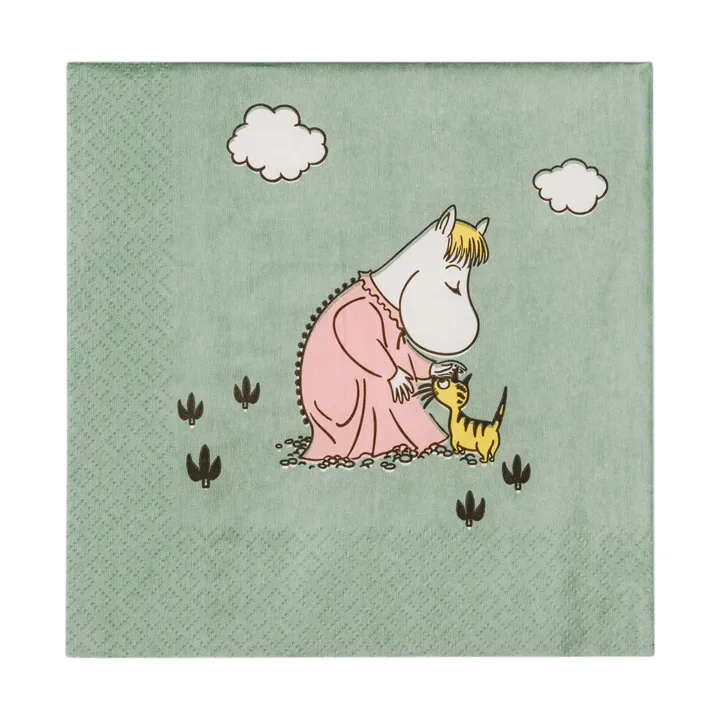 Guardanapo de papel Omtanke Mumin 33x33 cm - Pack de 20 - Moomin Arabia