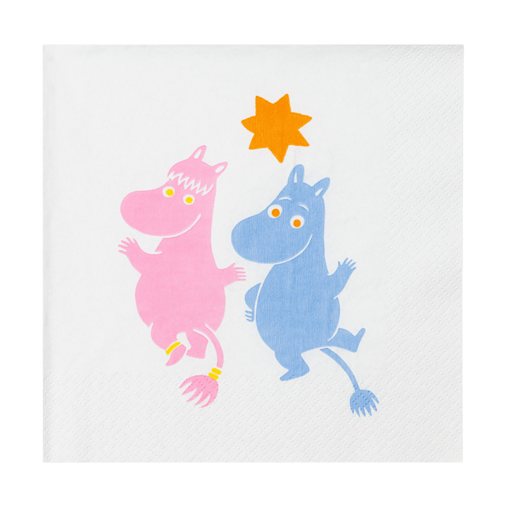 Guardanapos de papel Moomin Party 33x33 cm 20 unidades - Multicolor - Moomin Arabia