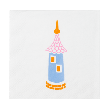 Guardanapos de papel Moomin Party 33x33 cm 20 unidades - Multicolor - Moomin Arabia