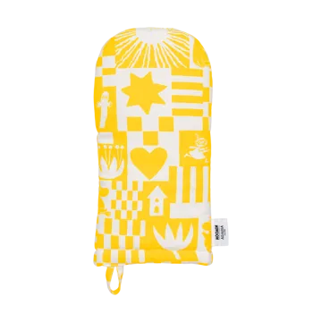 Moomin Party luva de forno 15x34 cm - Amarelo - Moomin Arabia