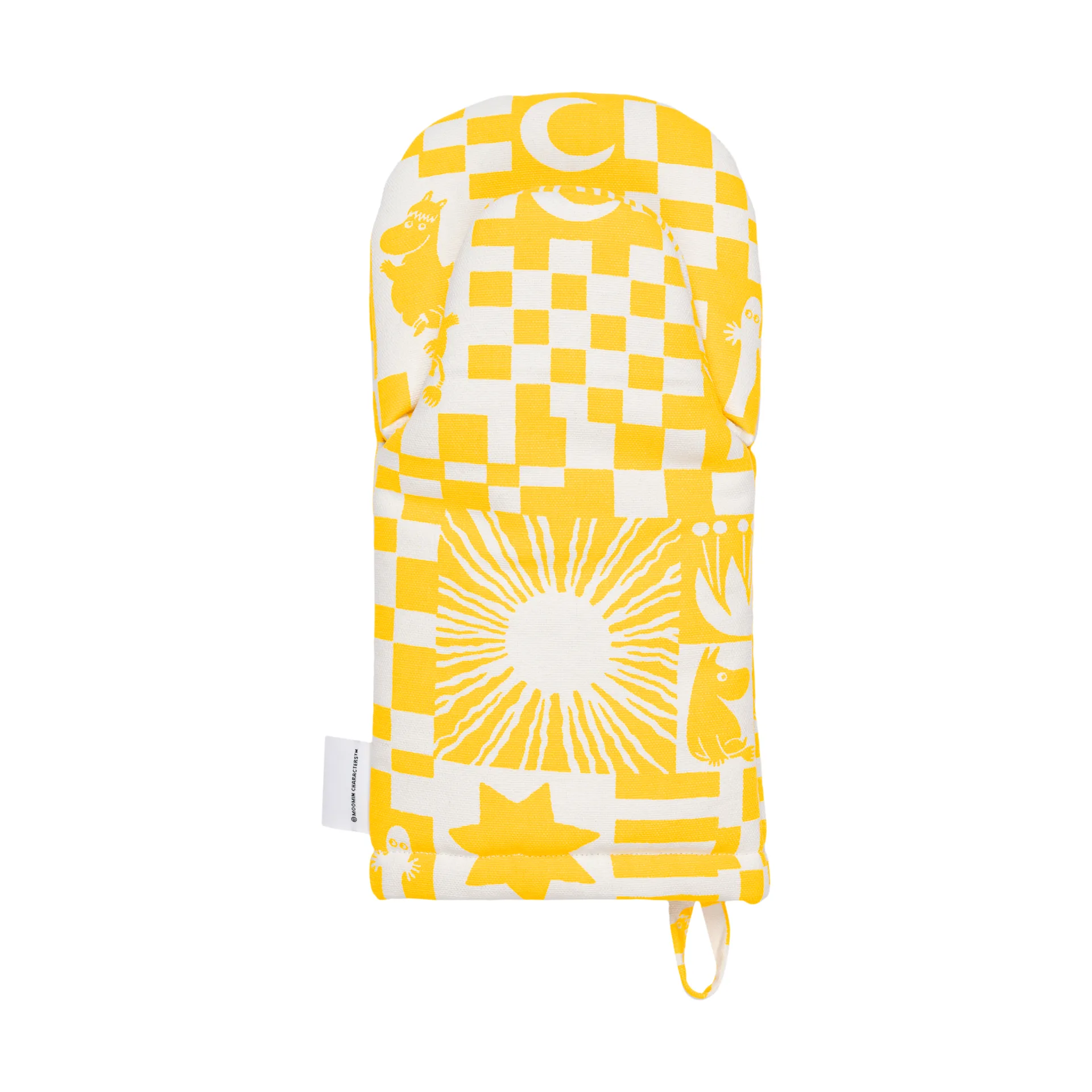 Moomin Party luva de forno 15x34 cm, Amarelo Moomin Arabia