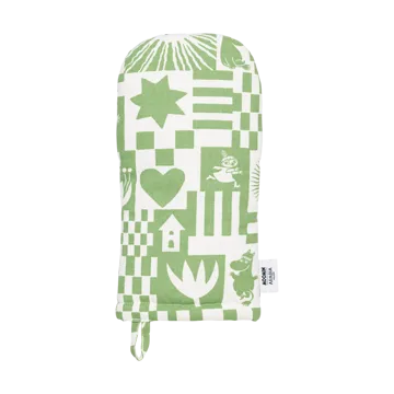 Moomin Party luva de forno 15x34 cm - Verde - Moomin Arabia