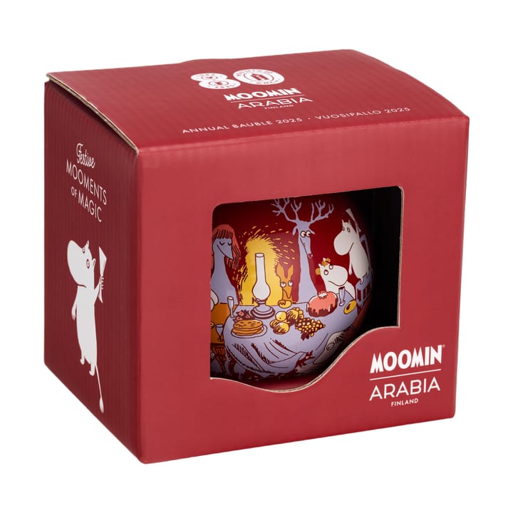 Mumin bola de Natal anual Ø8 cm, 2025, Momentos festivos Moomin Arabia