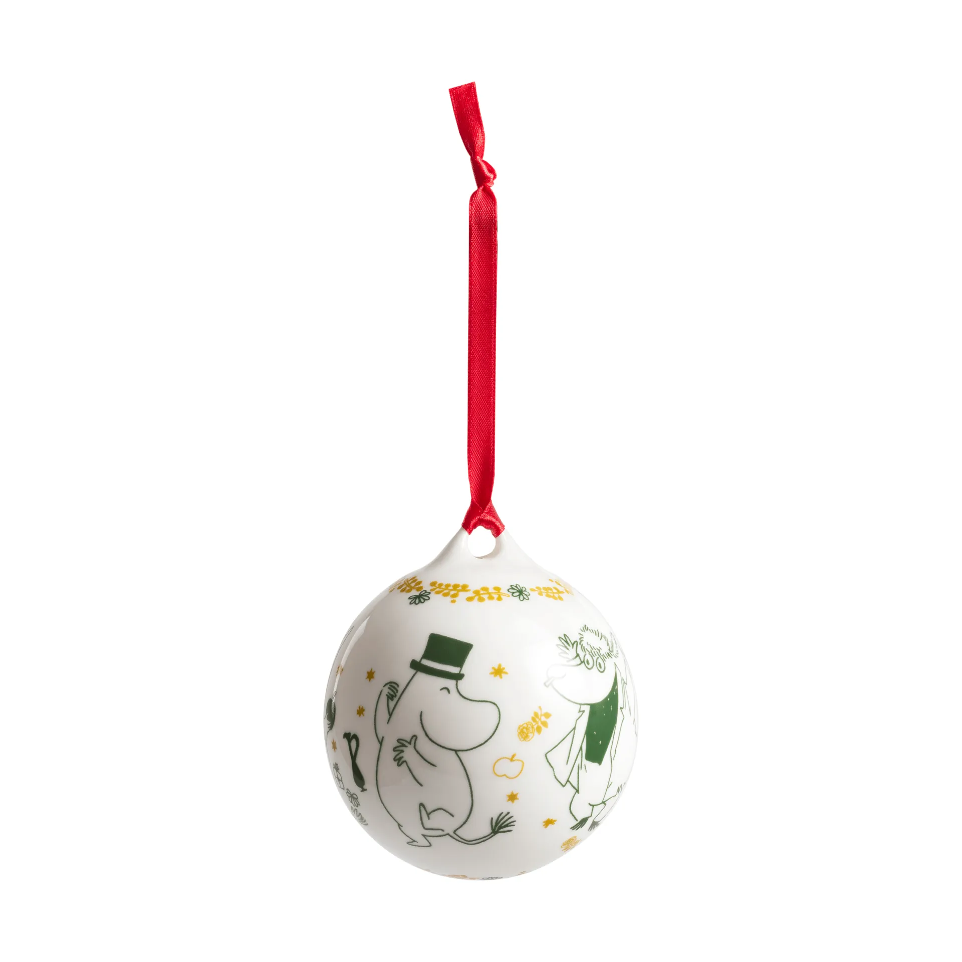 Mumin bola de Natal anual Ø8 cm, 2026, Presente de amor Moomin Arabia