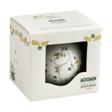 Mumin bola de Natal anual Ø8 cm - 2026, Presente de amor - Moomin Arabia