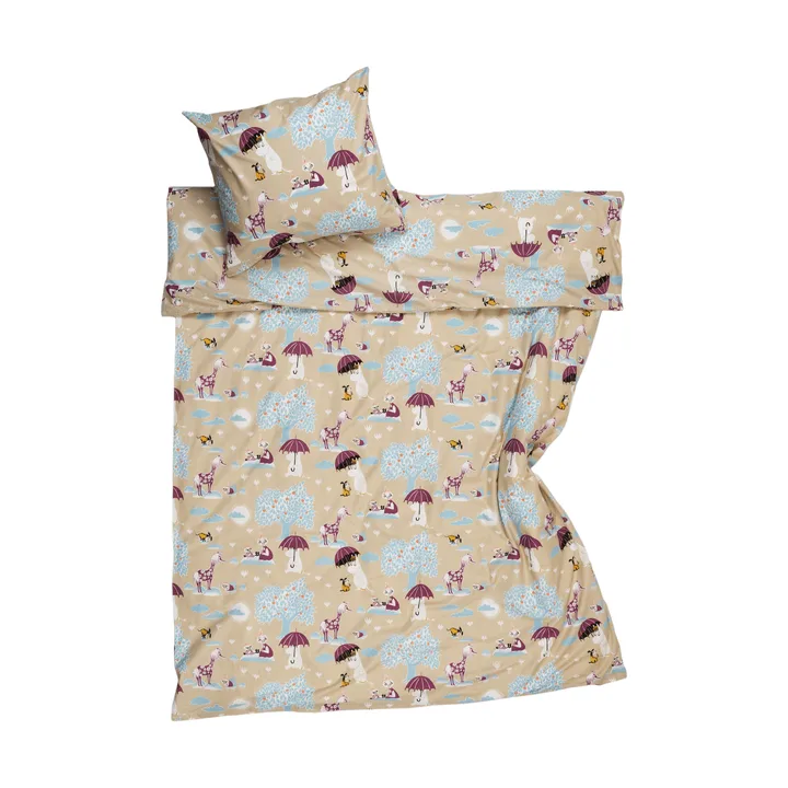 Mumin conjunto de cama - Sob o guarda-chuva GOTS, 150x210 cm - Moomin Arabia