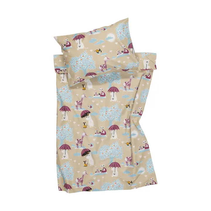 Mumin conjunto de cama - Sob o guarda-chuva GOTS, 85x125 cm - Moomin Arabia