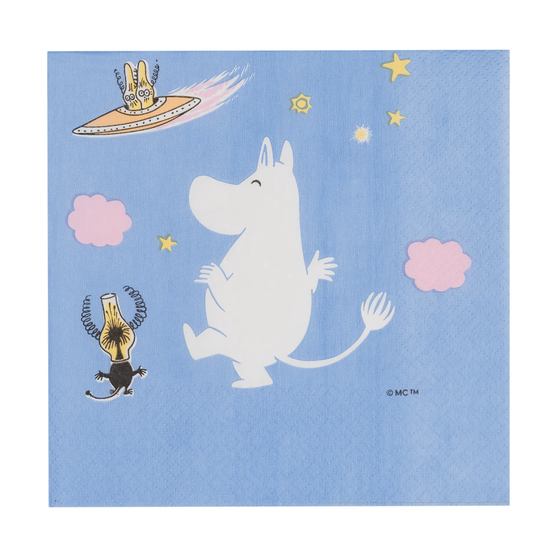 Mumin guardanapo de papel, Aventura espacial, pack de 20 Moomin Arabia