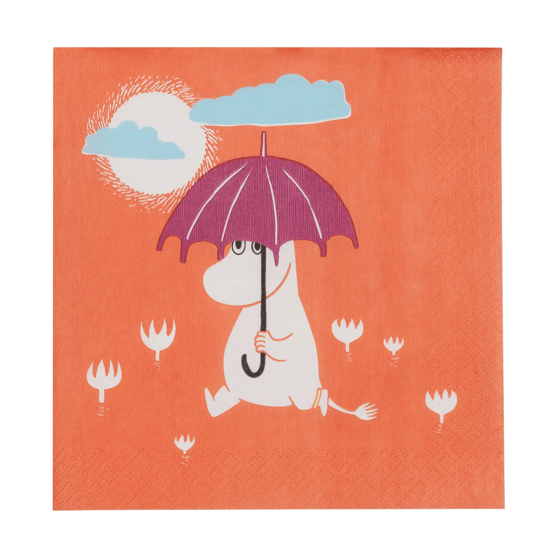 Mumin guardanapo de papel, Debaixo do guarda-chuva, pack de 20 Moomin Arabia