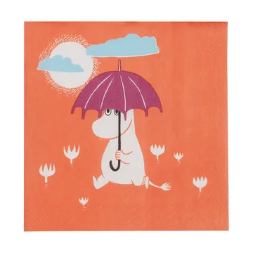Mumin guardanapo de papel - Debaixo do guarda-chuva, pack de 20 - Moomin Arabia
