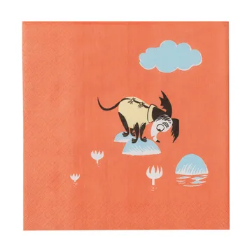 Mumin guardanapo de papel - Debaixo do guarda-chuva, pack de 20 - Moomin Arabia
