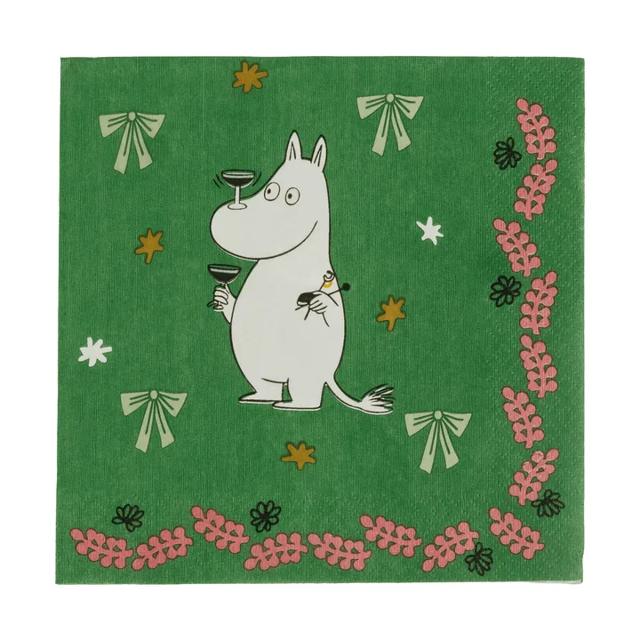 Mumin guardanapo de papel - Oferta romântica, 33x33 cm, pack de 20 - Moomin Arabia