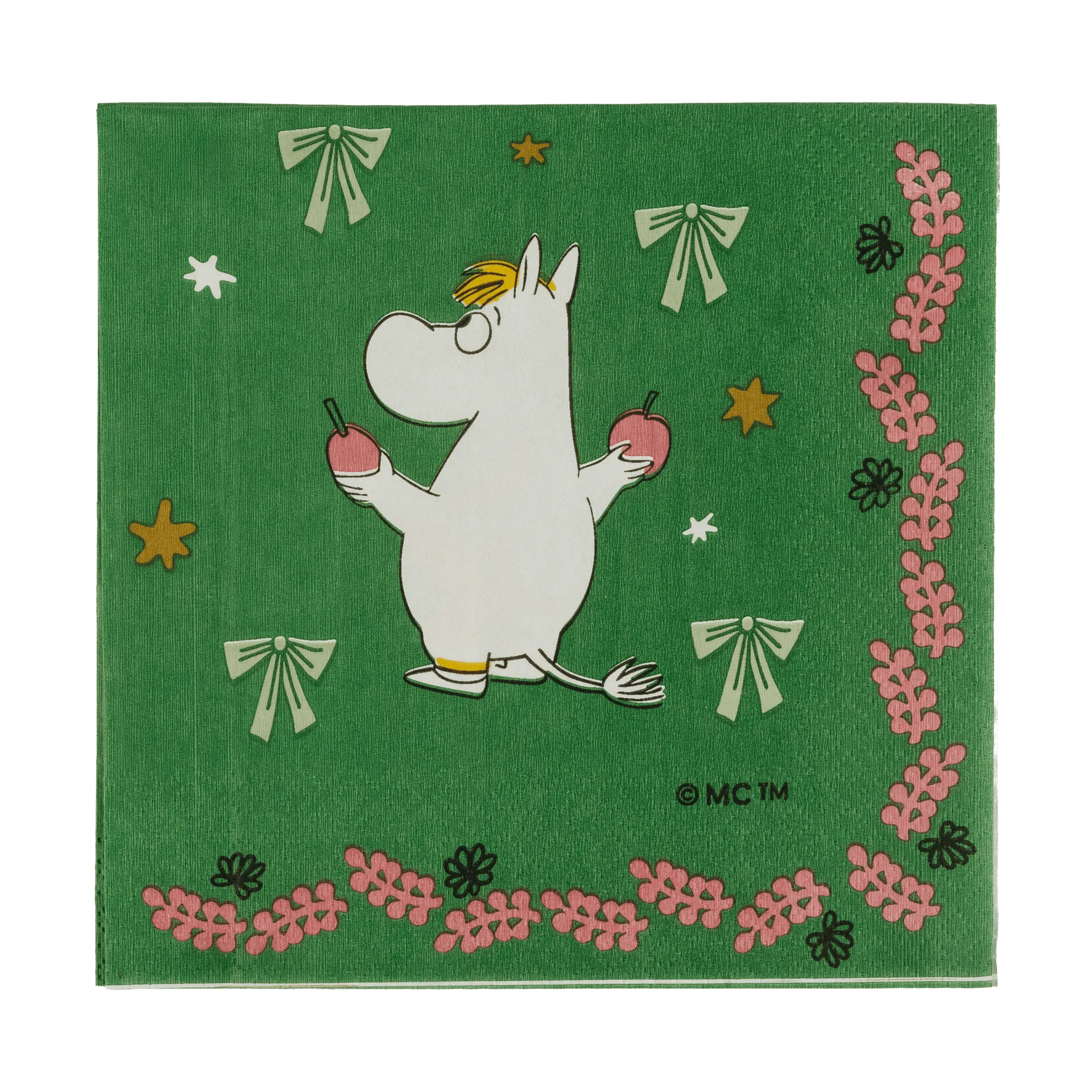 Mumin guardanapo de papel, Oferta romântica, 33x33 cm, pack de 20 Moomin Arabia