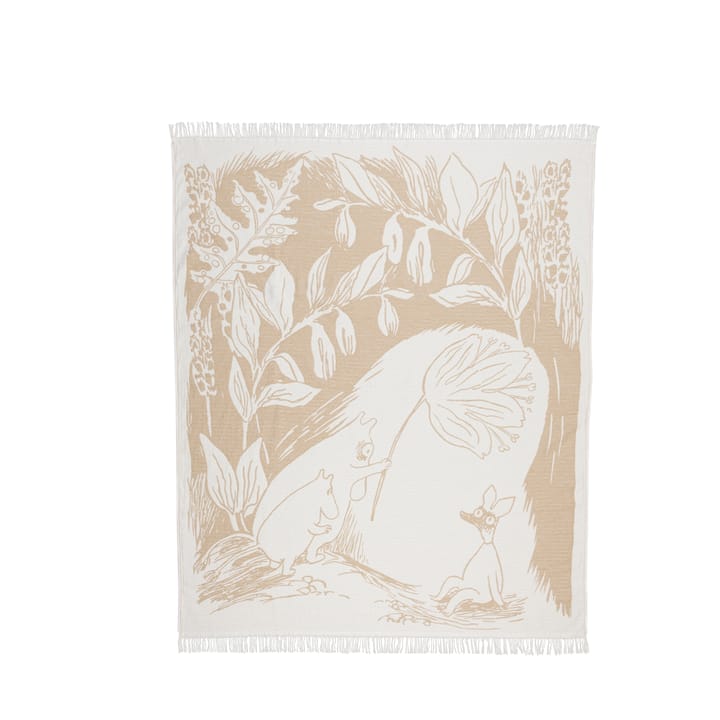 Mumin manta de algodão 130x170 cm - Beige - Moomin Arabia