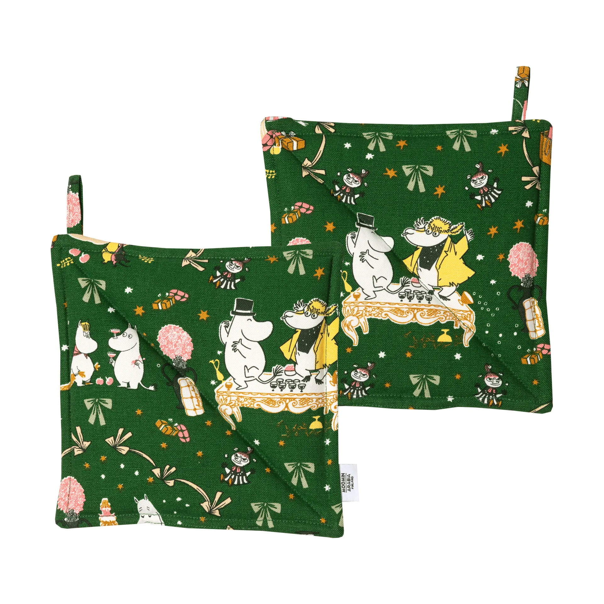 Mumin pega de panela, Kärleksgåva, 22x22 cm, pack de 2 Moomin Arabia